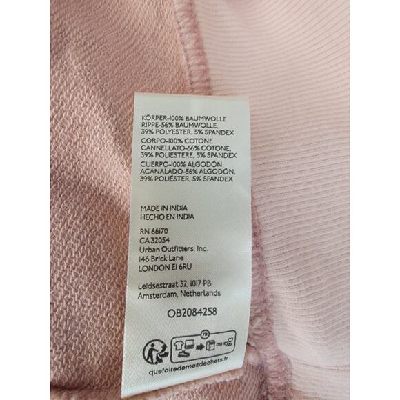 Daily Practice by Anthropologie Boxy Pullover Sz M Hoodie Sweatshirt Top Mauve - Picture 11 of 11